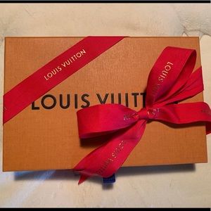Louis Vuitton empty box w/ Red ribbon